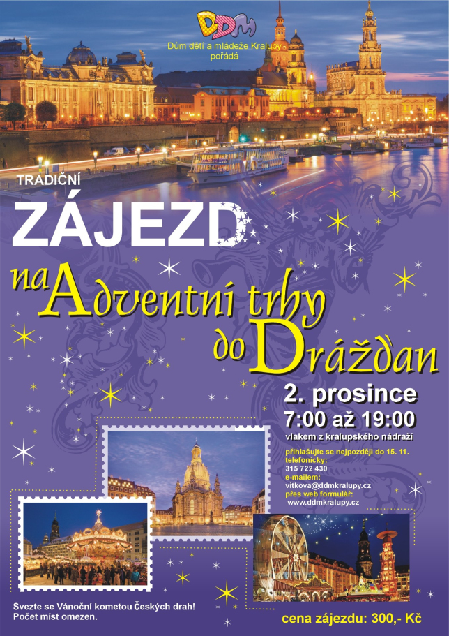 Zájezd na adventní trhy do Drážďan