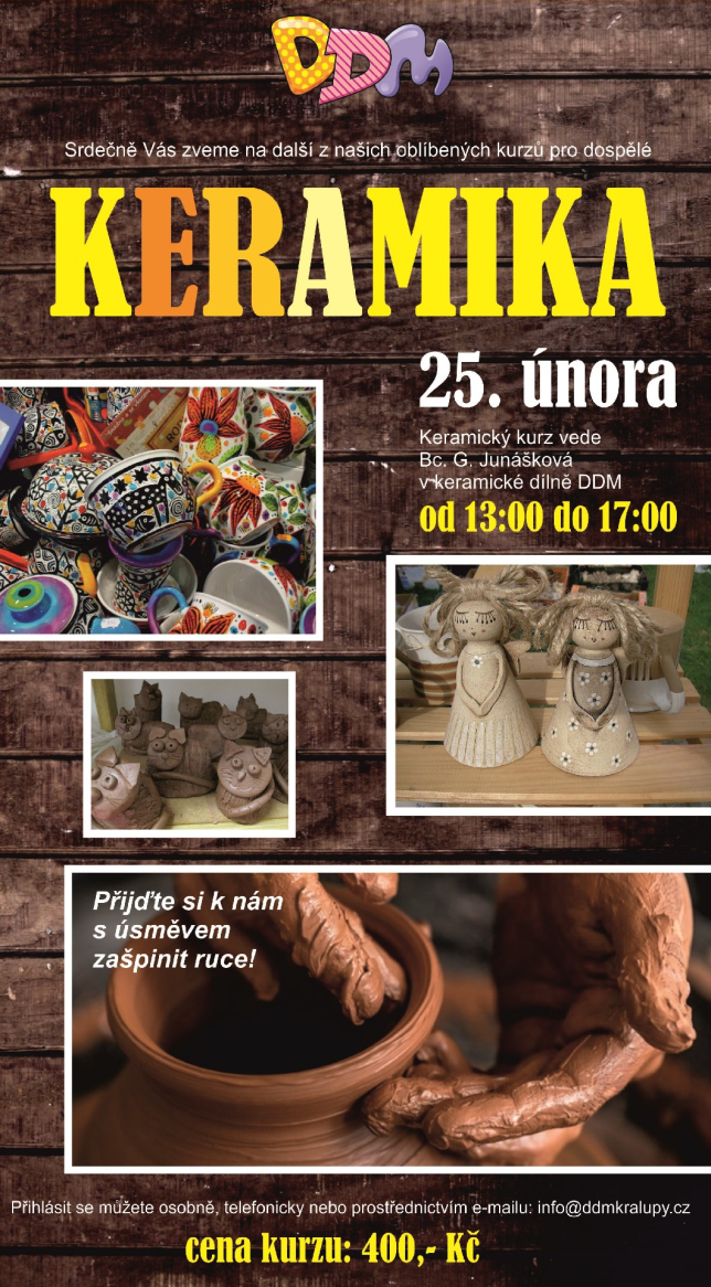 Keramický kurz pro dospělé