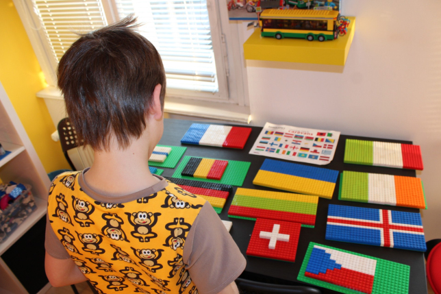 Vlajky států Evropy - Kroužek LEGO