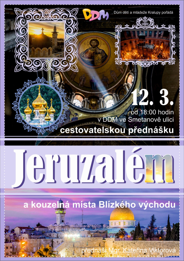 Jeruzalém - cestovatelská přednáška