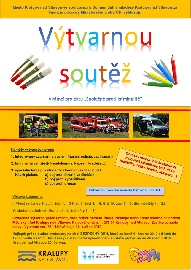Výtvarná soutěž - Společně proti kriminalitě