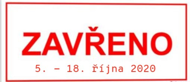 Uzavření DDM Kralupy 5. – 18. 10. 2020!!!