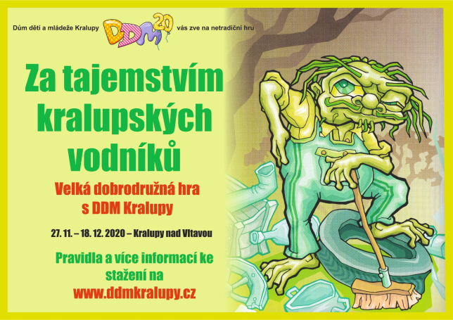 Hra za tajemstvím kralupských vodníků od 27. 11. 2020