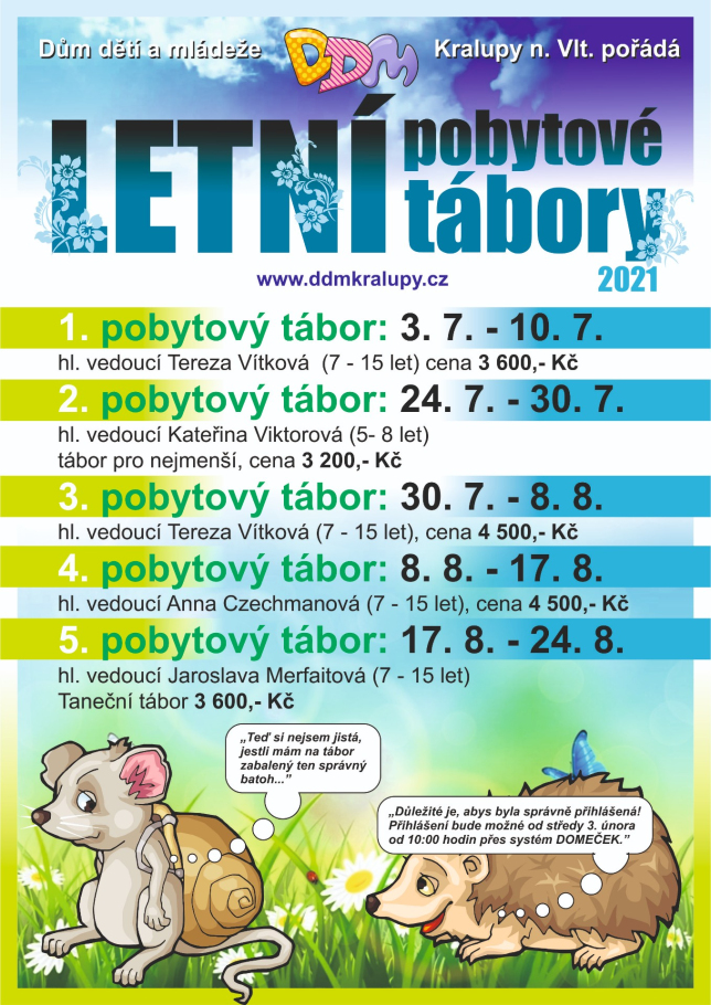 Letní pobytové tábory - témata