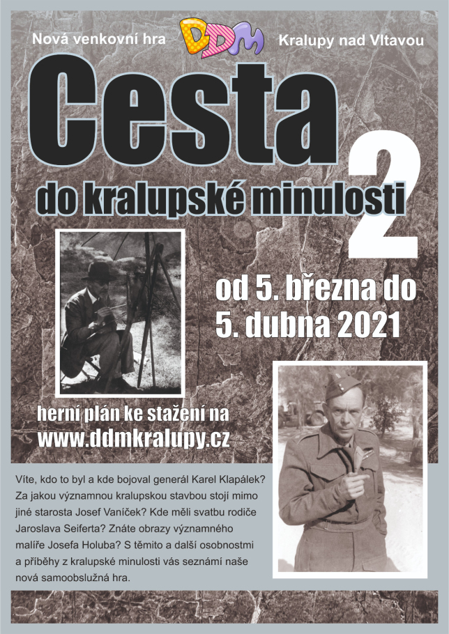 Nová venkovní hra Cesta do kralupské minulosti II.