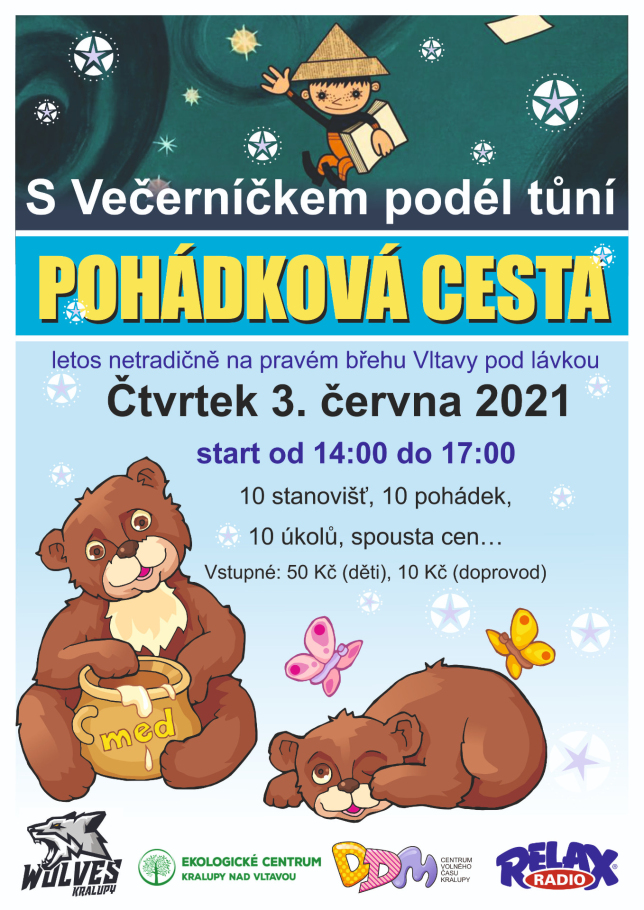 S Večerníčkem podél tůní - POHÁDKOVÁ CESTA - 3. června 2021