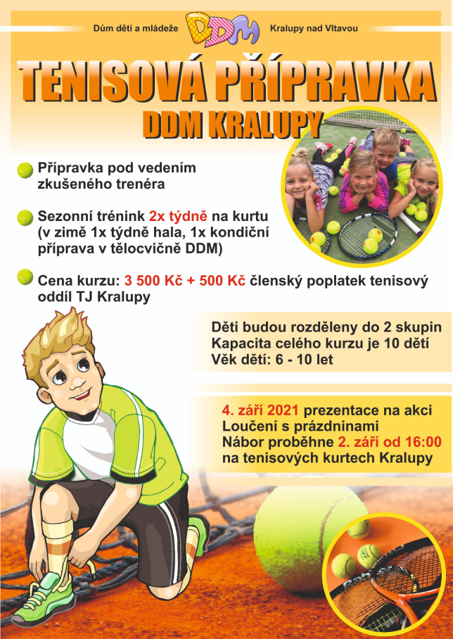 NOVINKA V DDM - TENISOVÁ PŘÍPRAVKA