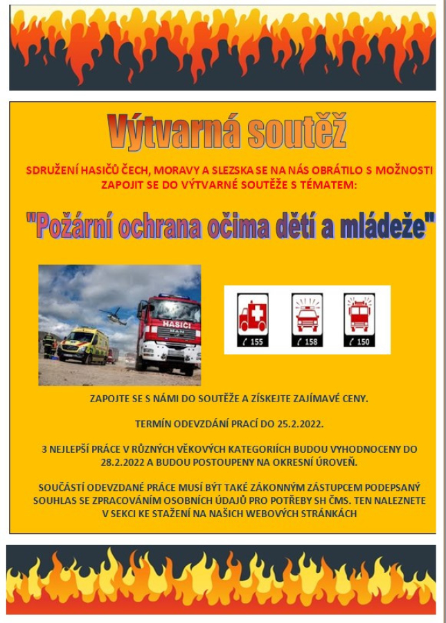 VYHLÁŠENÍ VÝTVARNÉ SOUTĚŽE