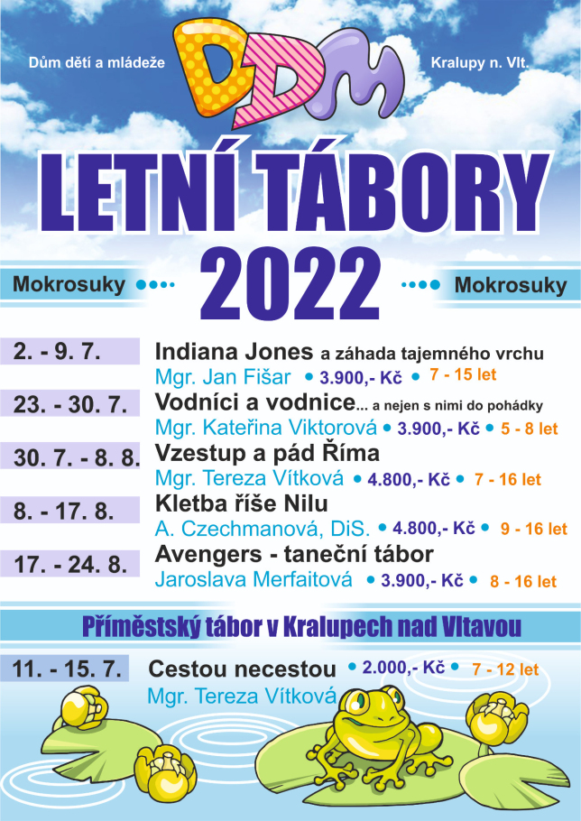 Tábory DDM - ceny