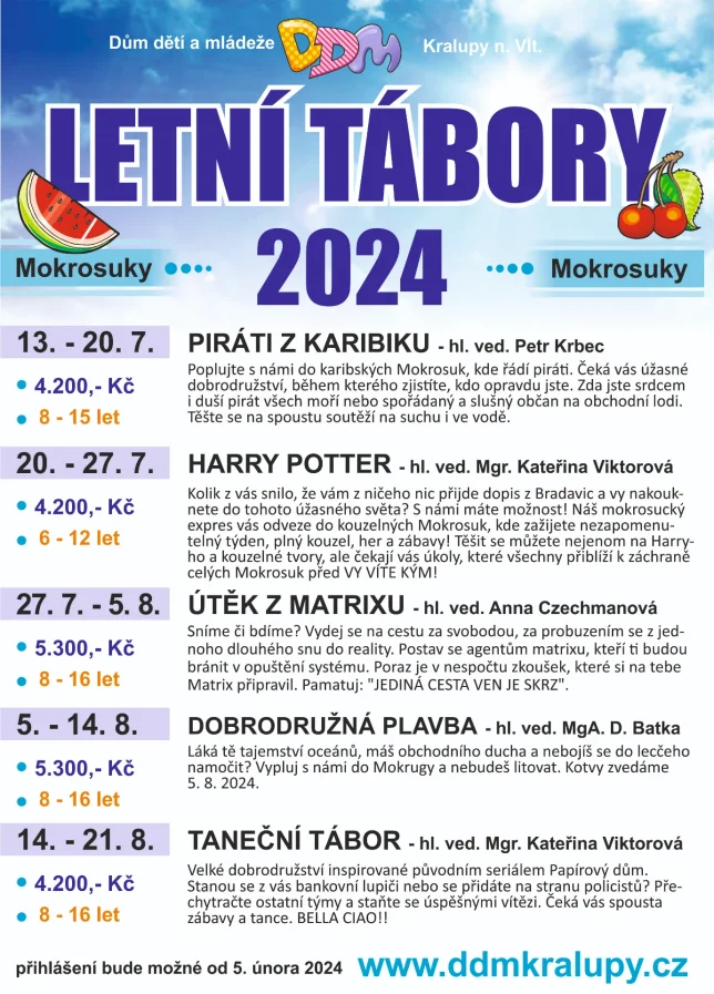 Letní pobytové tábory