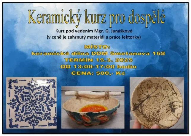 Keramický kurz pro dospělé